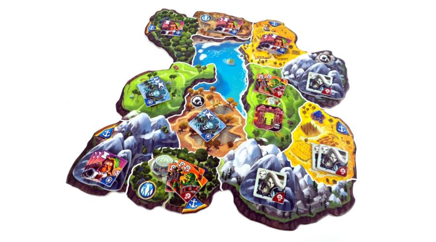 Small World of Warcraft játéktábla és ikonikus Warcraft bábuk 5