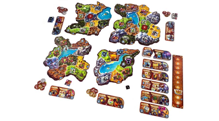 Small World of Warcraft játéktábla és ikonikus Warcraft bábuk 4