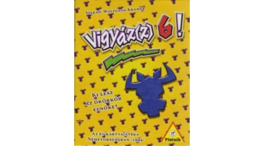 Vigyázz 6 nimmt társasjáték doboz és kártyák – gyors partijáték bikafejekkel