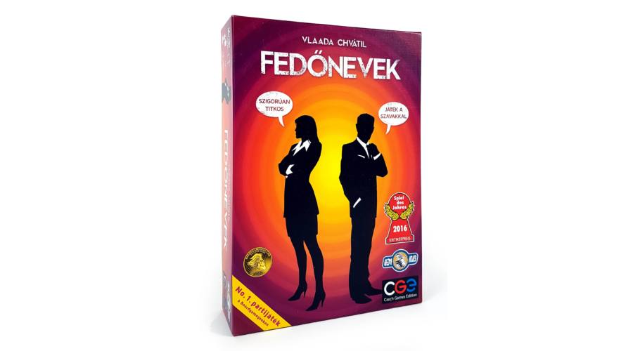 Fedőnevek társasjáték doboz – Codenames magyar kiadás 2