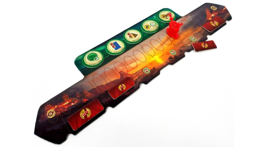 7 Wonders Duel játék közben – draft és katonai konfliktus 3