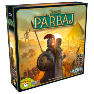 7 Csoda Párbaj társasjáték doboz és kártyák