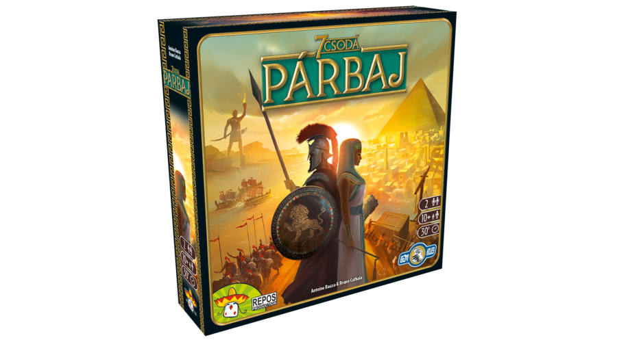 7 Csoda Párbaj társasjáték doboz és kártyák