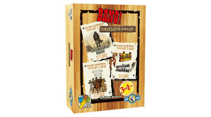 Bang! kiegészítő paklik – vadnyugati tematikájú társasjáték kiegészítők
