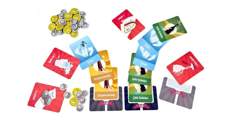 Fröccs társasjáték játék közben – vendégek és fröccs kombinációk 4