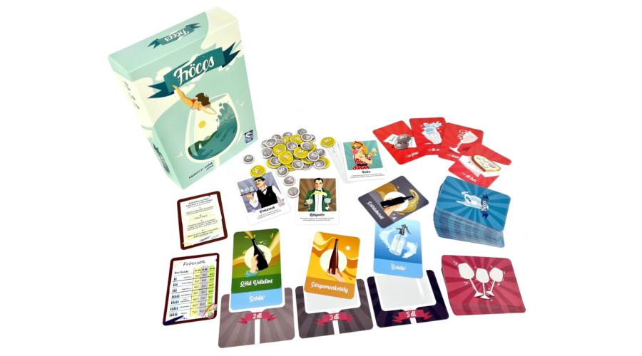 Fröccs társasjáték játék közben – vendégek és fröccs kombinációk