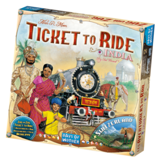 Ticket to Ride - Map Collection 2 India & Switzerland (kiegészítő)