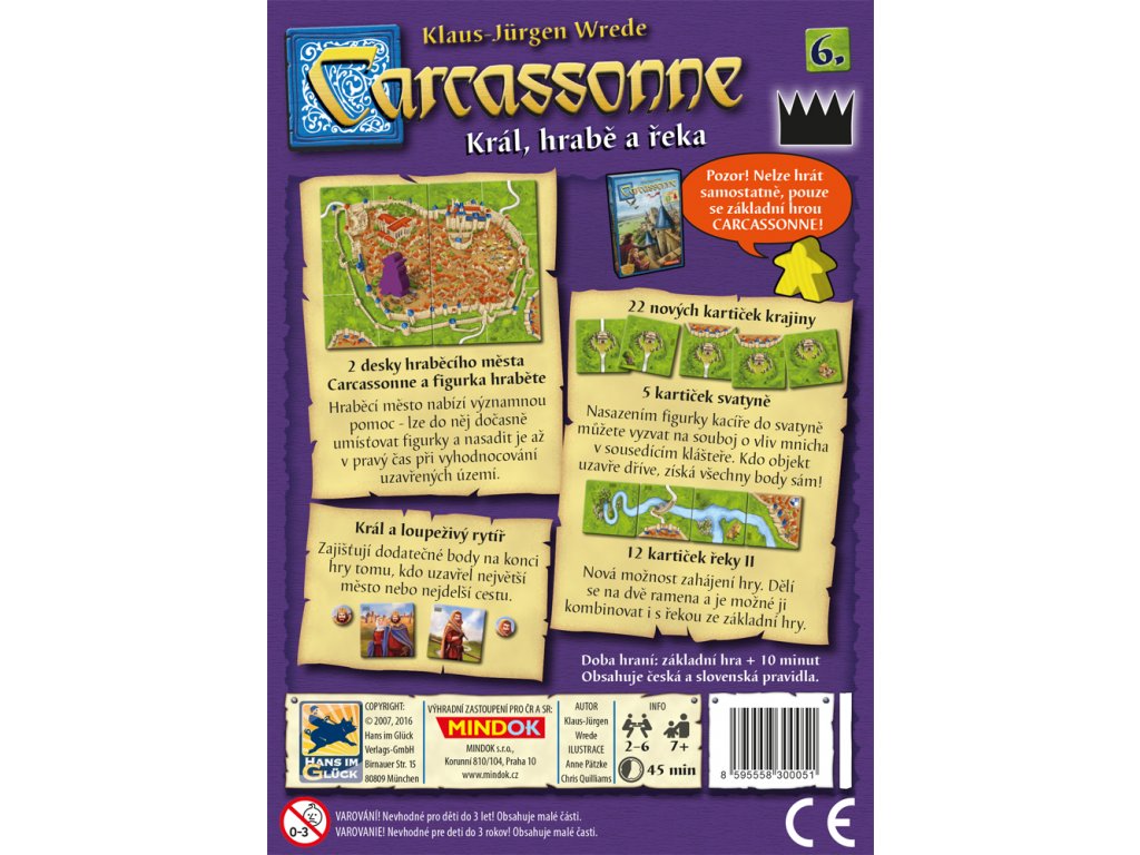 Carcassonne: 6. kiegészítés - Gróf, Király és Szentély (cseh kiadás) - Image 2