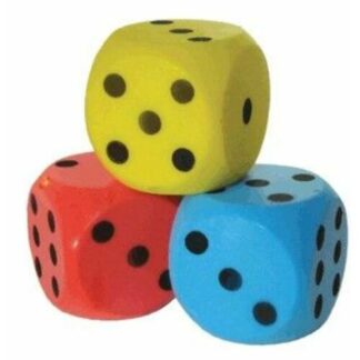 Szivacs dobókocka 15cm, piros színű 733001