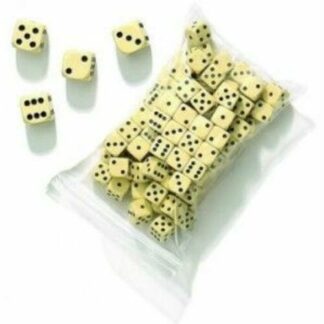 Dobókocka, 16 mm, fehér - 732002