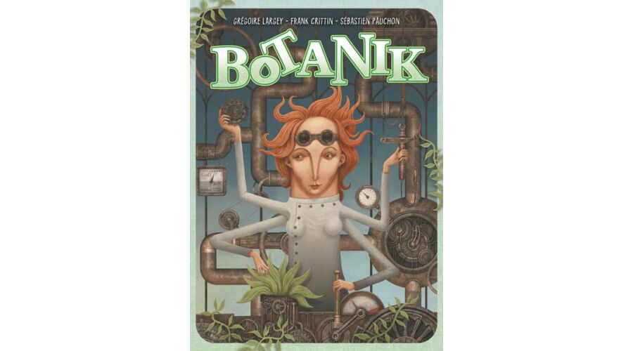 Botanik társasjáték doboz – steampunk stílusban