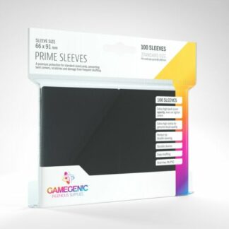 GameGenic Prime Sleeves, fekete - 66x91mm (100 db/csomag)