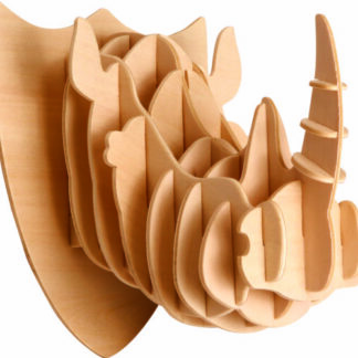 Gepetto's Workshop - Rinocéroszfej- 3D fapuzzle, 473176