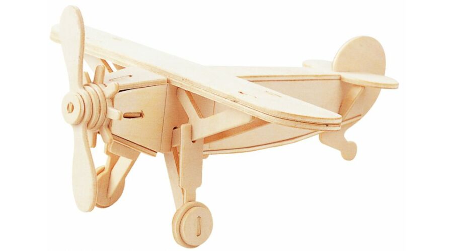 Gepetto's Workshop - Repülőgép - 3D fapuzzle, 473147