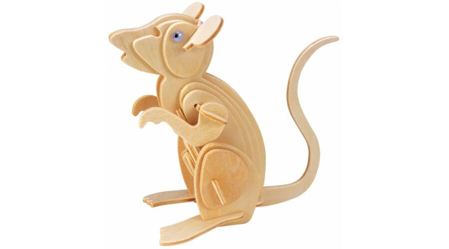 Gepetto's Workshop - Egér - 3D fapuzzle, 473143