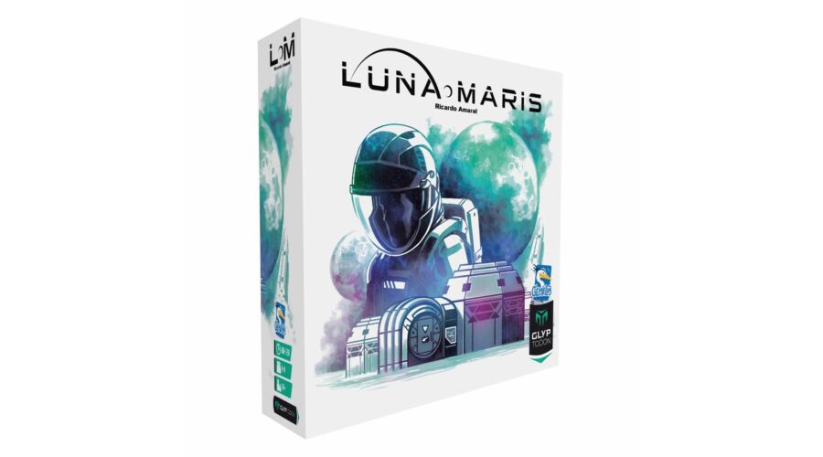 Luna Maris magyar kiadás társasjáték doboz és játékelemek