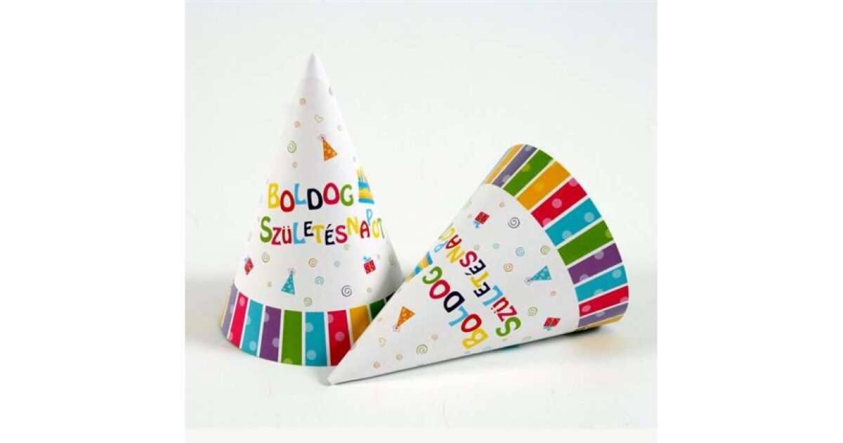 Boldog születésnapot csákó (6db/csomag) - Image 2