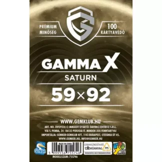 GK Gamma X - Saturn kártyavédő (sleeve) - 59*92 mm (100 db/csomag)