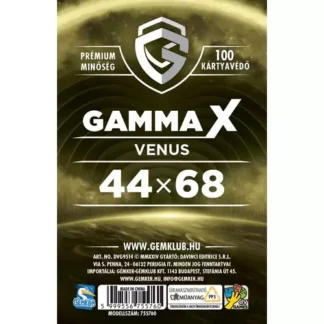 GK Gamma X - Venus kártyavédő (sleeve) - 44*68 mm (100 db/csomag)