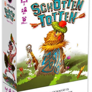 Schotten Totten társasjáték doboz és kártyák – kétszemélyes taktikai párbaj