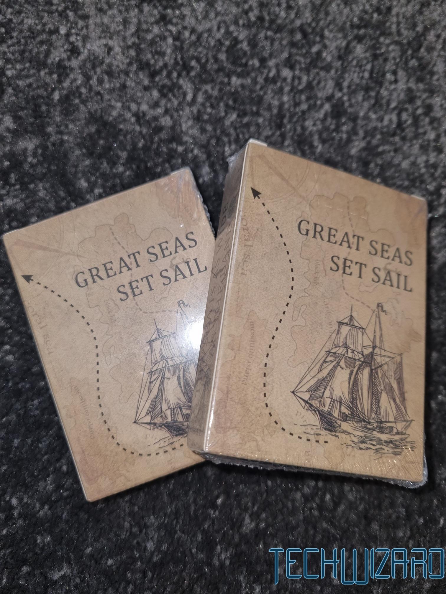 Francia kártya vintage kalóz változat – két teljes pakli kalózos dizájnnal egymás mellett elhelyezve