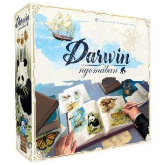 Darwin nyomában társasjáték doboza