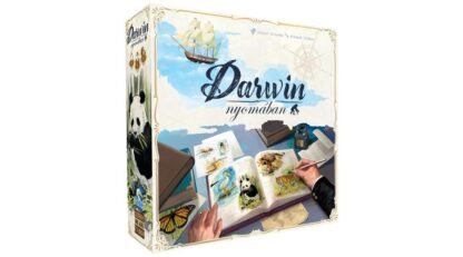 Darwin nyomában társasjáték doboza