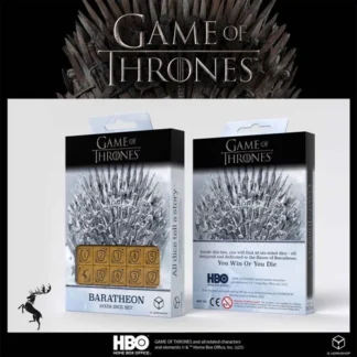 Game of Thrones dobókocka - Baratheon 10×D6 szett aranyban