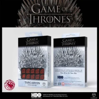 Game of Thrones dobókocka - Targaryen 10×D6 sárkány motívumos szett