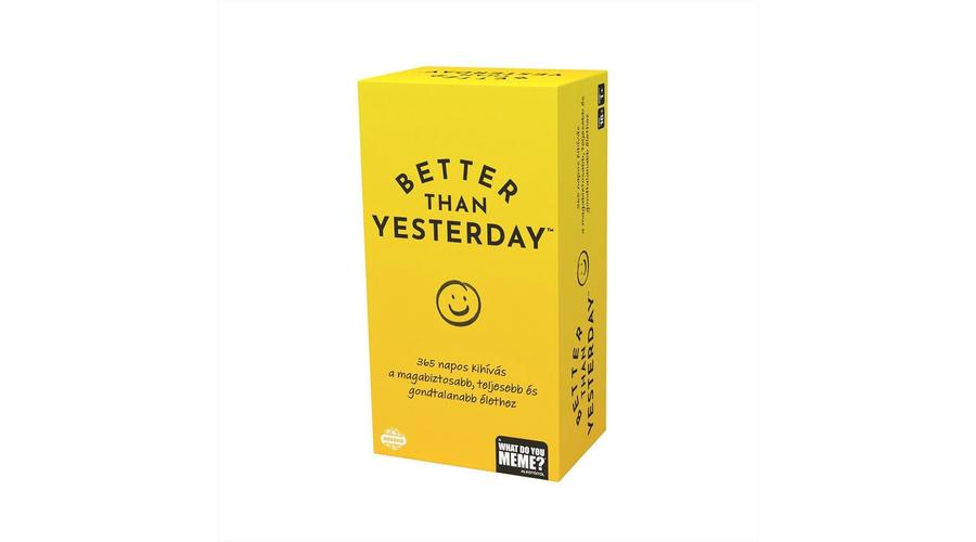Better Than Yesterday motivációs játék doboza – 365 kihívás kártya