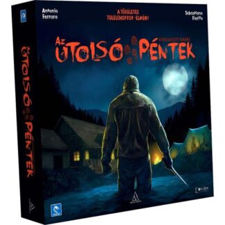 Az Utolsó Péntek társasjáték doboza – rejtőzködős horror-dedukciós játék