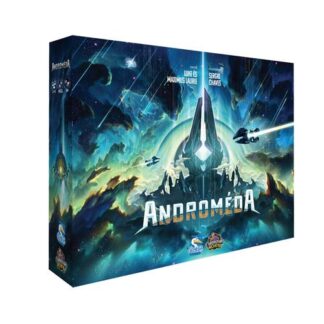 Androméda társasjáték doboza – stratégiai űrharc és flottaépítés
