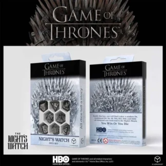 Game of Thrones dobókocka - Night’s Watch teljes polyhedral szett