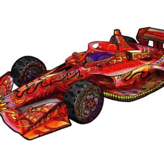 Fa puzzle – Versenyautó (FSC-wood)