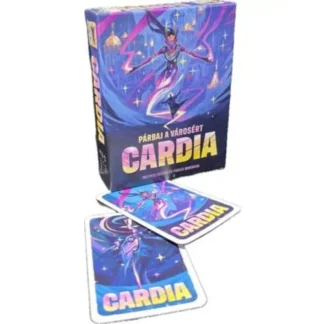 Cardia társasjáték doboza – taktikai kettős kártyacsata