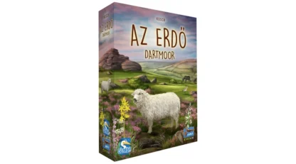 Az erdő - Dartmoor társasjáték doboz és játékelemek – természetépítő családi stratégia