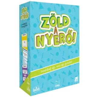 Zöld a nyerő társasjáték doboz és kártyák – környezettudatos partijáték